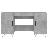 Scrivania Grigio Cemento 140x50x75 cm in Legno truciolato
