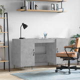 Scrivania Grigio Cemento 140x50x75 cm in Legno truciolato