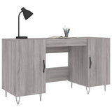 Scrivania Grigio Sonoma 140x50x75 cm in Legno truciolato