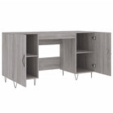 Scrivania Grigio Sonoma 140x50x75 cm in Legno truciolato