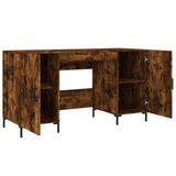 Scrivania Rovere Fumo 140x50x75 cm in Legno truciolato