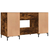 Scrivania Rovere Fumo 140x50x75 cm in Legno truciolato