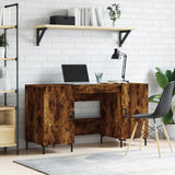 Scrivania Rovere Fumo 140x50x75 cm in Legno truciolato