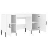 Scrivania Bianca 140x50x75 cm in Legno truciolato