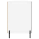Scrivania Bianco Lucido 140x50x75 cm in Legno truciolato