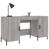 Scrivania Grigio Sonoma 140x50x75 cm in Legno truciolato