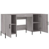 Scrivania Grigio Sonoma 140x50x75 cm in Legno truciolato