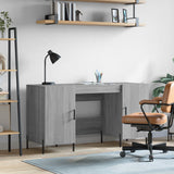 Scrivania Grigio Sonoma 140x50x75 cm in Legno truciolato