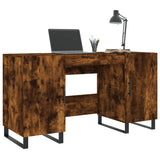 Scrivania Rovere Fumo 140x50x75 cm in Legno truciolato