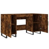Scrivania Rovere Fumo 140x50x75 cm in Legno truciolato