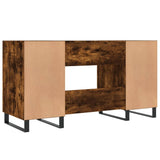 Scrivania Rovere Fumo 140x50x75 cm in Legno truciolato
