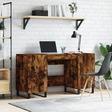 Scrivania Rovere Fumo 140x50x75 cm in Legno truciolato