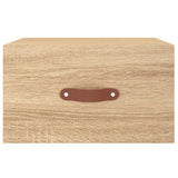 Comodino a Muro Rovere Sonoma 35x35x20 cm
