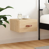 Comodino a Muro Rovere Sonoma 35x35x20 cm