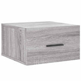 Comodini a Muro 2 pz Grigio Sonoma 35x35x20 cm