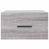 Comodini a Muro 2 pz Grigio Sonoma 35x35x20 cm