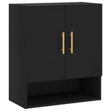 Armadietto a Muro Nero 60x31x70 cm in Legno truciolato