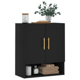 Armadietto a Muro Nero 60x31x70 cm in Legno truciolato