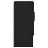 Armadietto a Muro Nero 60x31x70 cm in Legno truciolato
