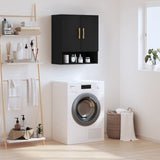 Armadietto a Muro Nero 60x31x70 cm in Legno truciolato