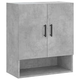 Armadietto a Muro Grigio Cemento 60x31x70 cm Legno truciolato