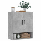 Armadietto a Muro Grigio Cemento 60x31x70 cm Legno truciolato