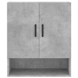 Armadietto a Muro Grigio Cemento 60x31x70 cm Legno truciolato