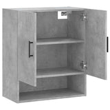 Armadietto a Muro Grigio Cemento 60x31x70 cm Legno truciolato