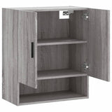 Armadietto a Muro Grigio Sonoma 60x31x70cm in Legno truciolato
