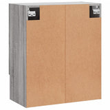 Armadietto a Muro Grigio Sonoma 60x31x70cm in Legno truciolato