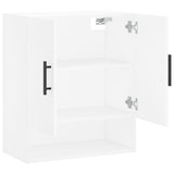 Armadietto a Muro Bianco 60x31x70 cm in Legno truciolato