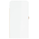 Armadietto a Muro Bianco Lucido 60x31x60 cm Legno truciolato