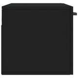 Mobile a Parete Nero 80x36,5x35 cm in Legno truciolato