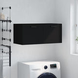 Mobile a Parete Nero 80x36,5x35 cm in Legno truciolato