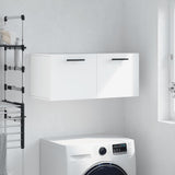 Mobile a Parete Bianco 80x36,5x35 cm in Legno truciolato