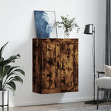 Mobile a Parete Rovere Fumo 69,5x34x90 cm in Legno truciolato