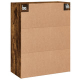 Mobile a Parete Rovere Fumo 69,5x34x90 cm in Legno truciolato