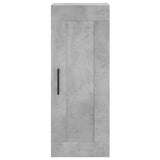 Mobile a Parete Grigio Cemento 34,5x34x90 cm Legno truciolato