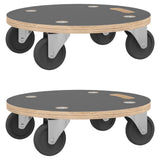 Pedane di Trasporto 2 pz Rotonde 38x11,5 cm 250 kg