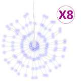 Illuminazioni di Natale Galassia 140 LED 8pz Blu 17 cm