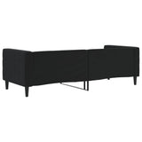 Letto da Giorno Nero 80x200 cm in Velluto