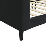 Letto da Giorno Nero 80x200 cm in Velluto