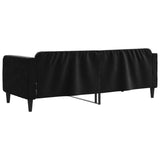 Letto da Giorno Nero 80x200 cm in Velluto