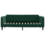 Letto da Giorno Verde Scuro 100x200 cm in Velluto