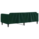 Letto da Giorno Verde Scuro 100x200 cm in Velluto