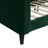 Letto da Giorno Verde Scuro 100x200 cm in Velluto