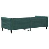 Letto da Giorno Verde Scuro 90x200 cm in Velluto