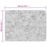 Tappeto Lavabile Antracite 400x300 cm