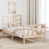 Letto senza Materasso 90x190 cm in Legno Massello di Pino