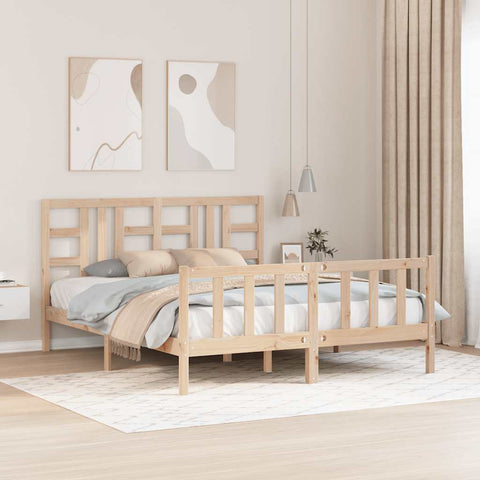 Giroletto senza Materasso 160x200 cm in Legno Massello di Pino